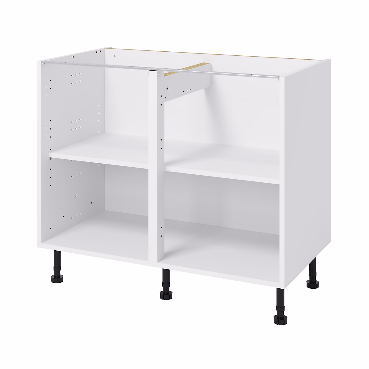 Caisson bas de cuisine blanc l.100 x H.72 x P.57 cm – GoodHome Caraway