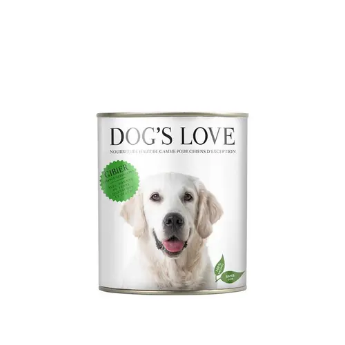 Pour organiser vos extérieurs：Pâtée naturelle pour chien au gibier - boite de 400 g