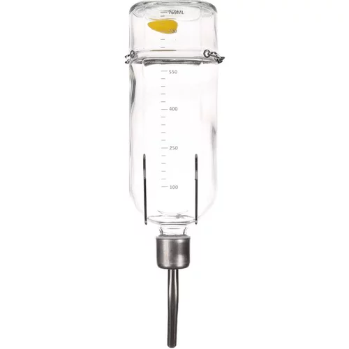 Jardin à embellir：Biberon pour rongeur en verre Flamingo Athina – 800 ml