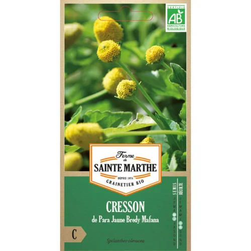 Sélection utile:Graines de Cresson de Para jaune Bredy Mafana bio Ferme de Sainte Marthe - graines à semer