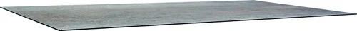 Extérieur plaisir：Plateau de table fin Penta Stern en HPL silverstar - 220 x 100 x 1,3 cm