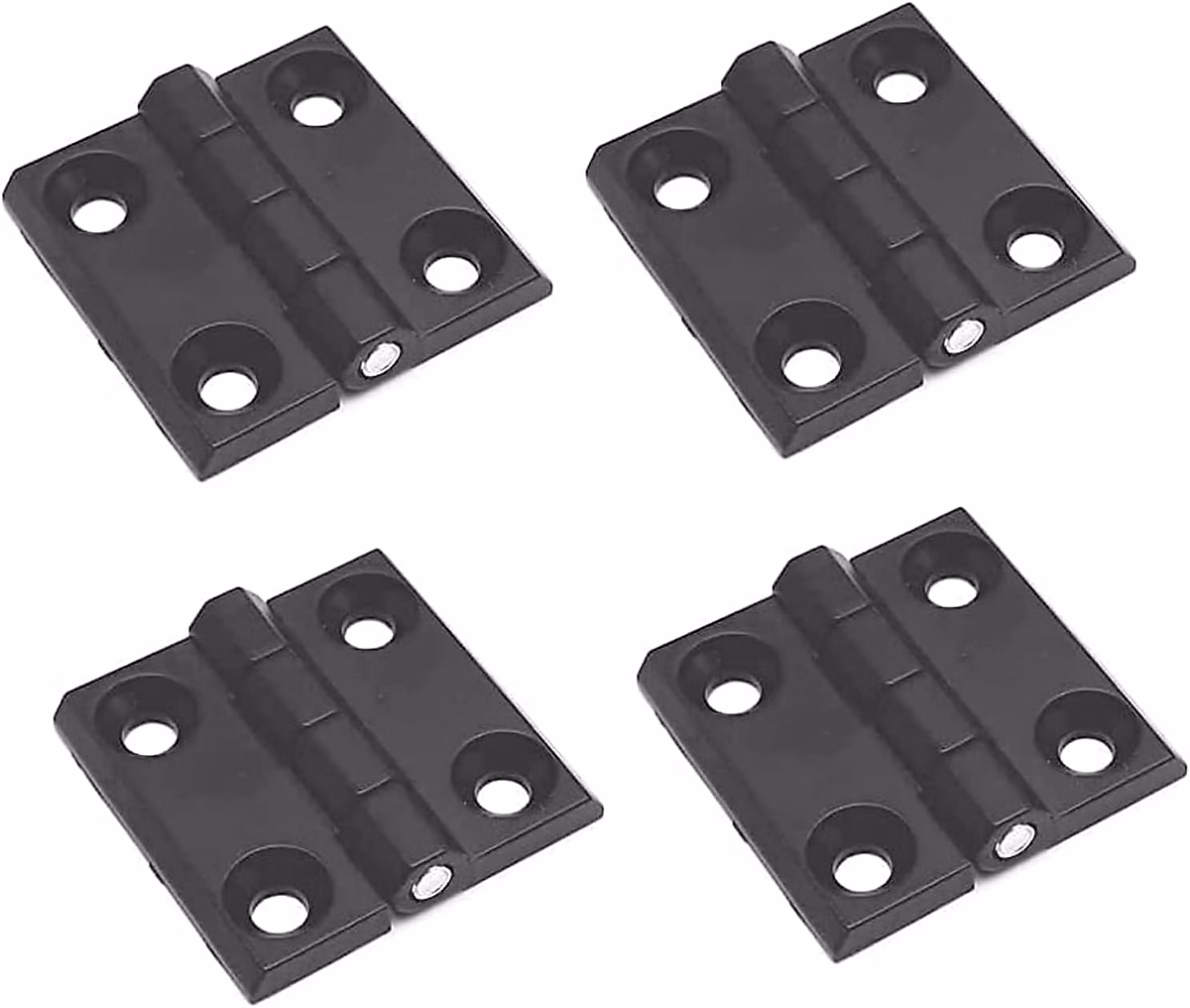 4 pièces pliantes trous de charnière plats – charnières extérieures en acier inoxydable, charnières de porte robustes