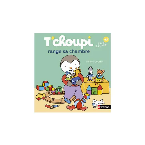 Jardin tout terrain:Le livre " T'choupi range sa chambre " aux Éditions Nathan