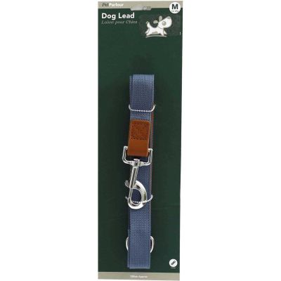 Laisse en polyester 120 cm (Bleu)