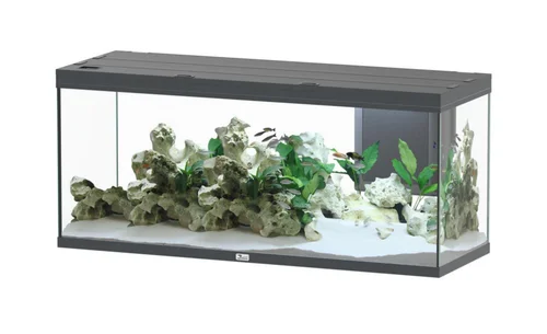 Jardin et déco：Aquarium coloris gris Aquatlantis Volga LED 2.0 450 L - 152 x 52 x 67 cm