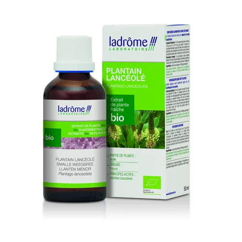 Choix jardin：Plantain lancéolé extrait de plantes fraîches bio Ladrôme - 50 ml