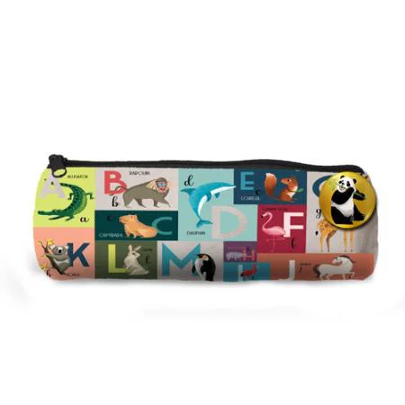 Extérieur malin：Trousse ronde animalphabet coloris multicolore Cartes d'Art