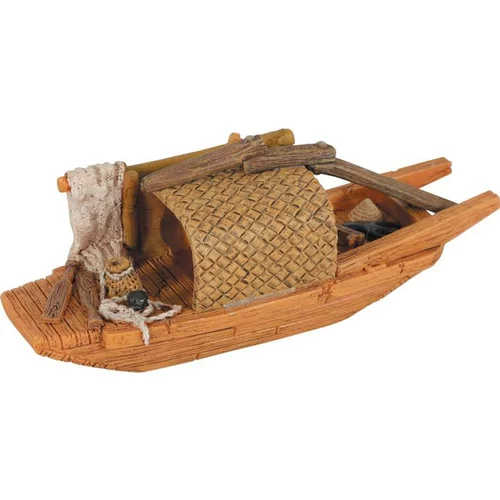Jardin bien-être：Décoration pour aquarium en résine coloris marron Zolux pagode Asie modèle 2 trous – Taille S