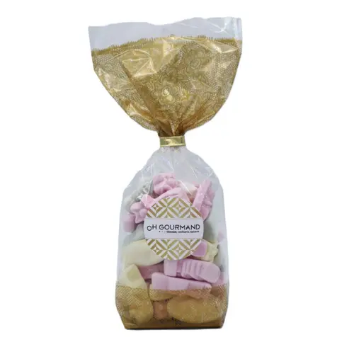 Extérieur pratique：Sachet de petites meringues de Pâques multicolores Oh Gourmand - 150 g