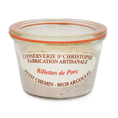 Utile pour le jardin:Rillettes de porc Conserverie St Christophe - 250 g