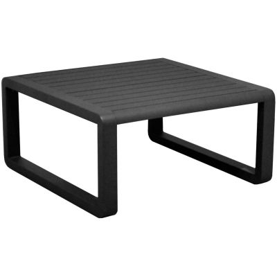 Table basse de jardin en aluminium 80x80 cm Tonio (Graphite)