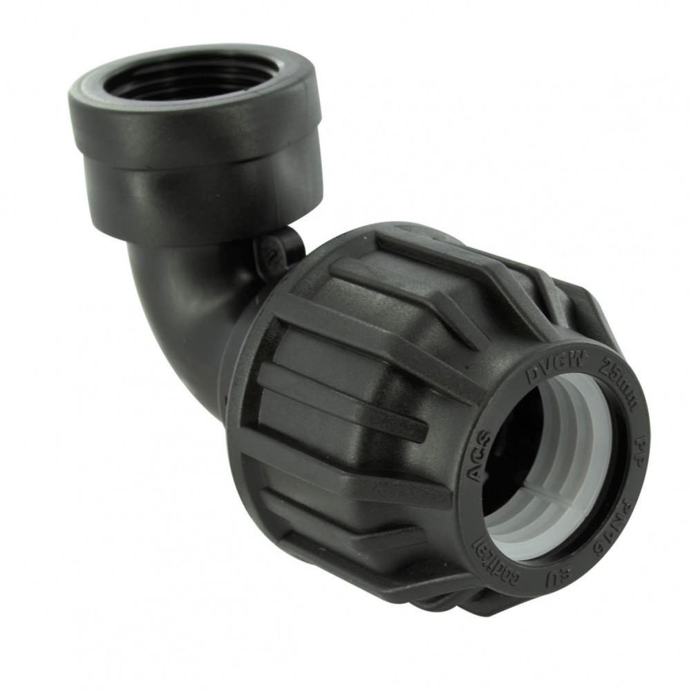 CENTRALE BRICO Raccord coudé 90° à compression plastique F 20 x 27 pour tube en per | plastique