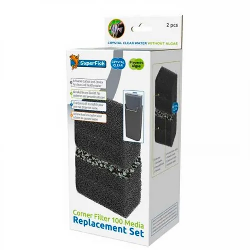 Pour mieux profiter du jardin：Kit de filtration d'angle, complet - SUPERFISH Corner Filter 100 - 100 unités