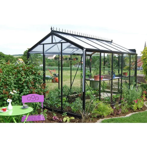 Pour vos jardins：Serre prestige R205H Rétro noir model d’action