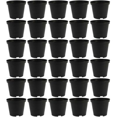 Pot de plantation rond noir 10 cm de diamètre (Lot de 30)