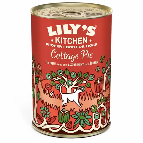 Le choix jardin:Aliment humide pour chien au bœuf et aux légumes Lily’s Kitchen - 400 g