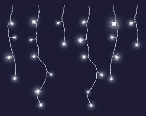 Jardin & maison：Stalactite solaire animée 8 fonctions mémoire 160 LED coloris blanc chaud Blachere - 8 m