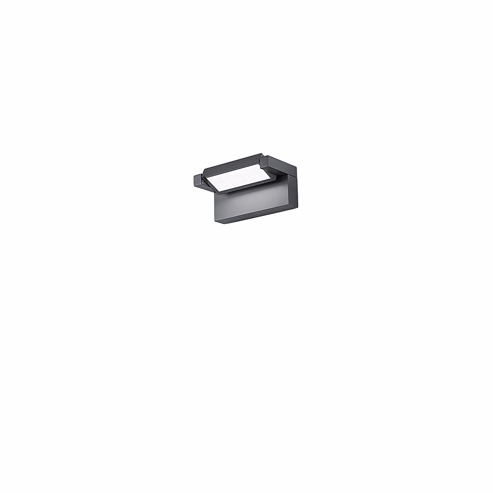 Applique Murale Led 20W – Température De Couleur 3000-4000K, Orientable À 340, 1750 Lm, Ip65, 20,5 Cm, Anthracite, Perenz