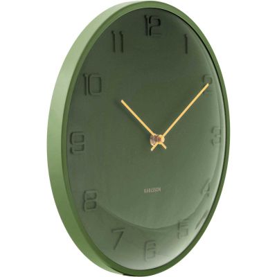 Horloge murale en métal Fuerte Dome (Vert)