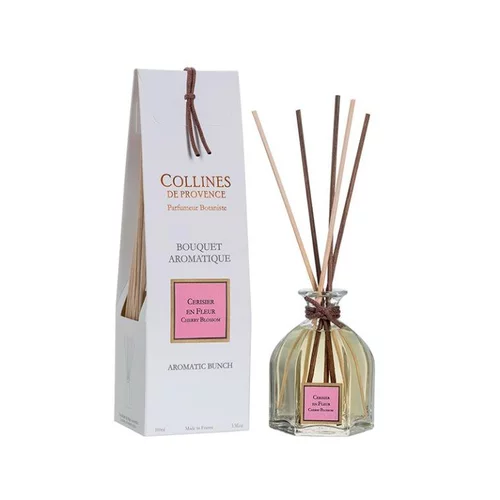 Pour valoriser votre jardin:Bouquet parfumé coloris blanc senteur cerisier en fleurs Collines de Provence - 100 ml