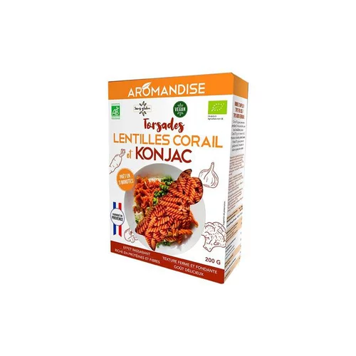 Jardin et loisirs:Torsades de konjac et lentilles corail vegan Aromandise - 200 g