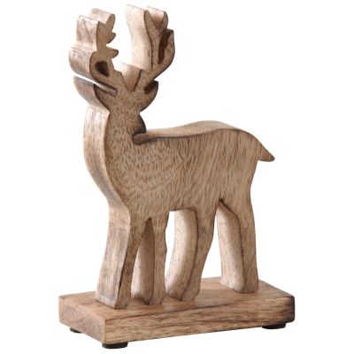 Décoration en bois vieilli Cerf
