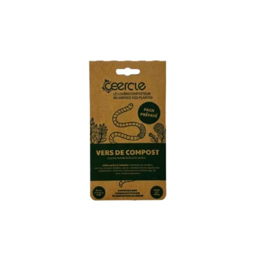 Pour votre espace extérieur:Pack de vers pour lombricomposteur Ceercle - 700 g