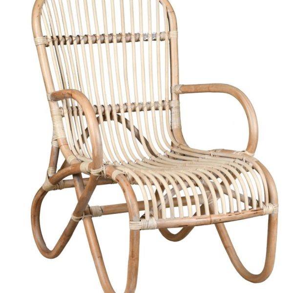 Fauteuil cocooning en rotin naturel