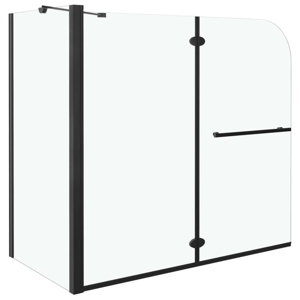 VIDAXL Cabine de douche pliante esg 120x68x130 cm noir – 130 cm 121 cm