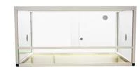Facile jardin:Terrarium pour reptile coloris blanc en aluminium Reptile Planet Élégance – 100 x 45 x 50 cm