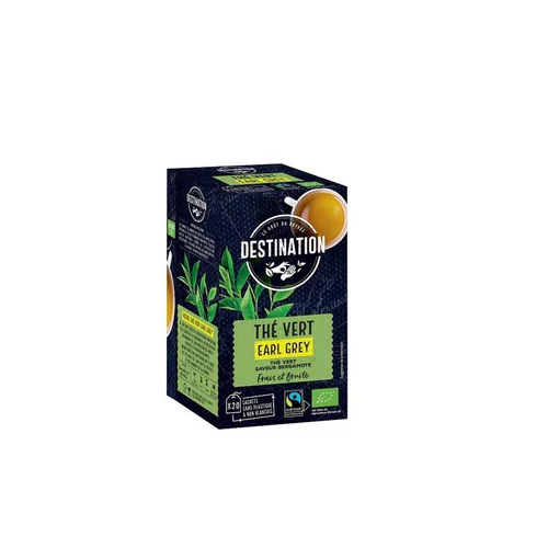Sélection pour le jardin:Thé vert Earl Grey bio Destination - 30 g