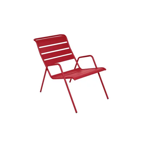 Idée extérieure：Fauteuil bas coloris piment Monceau Fermob - 73 cm