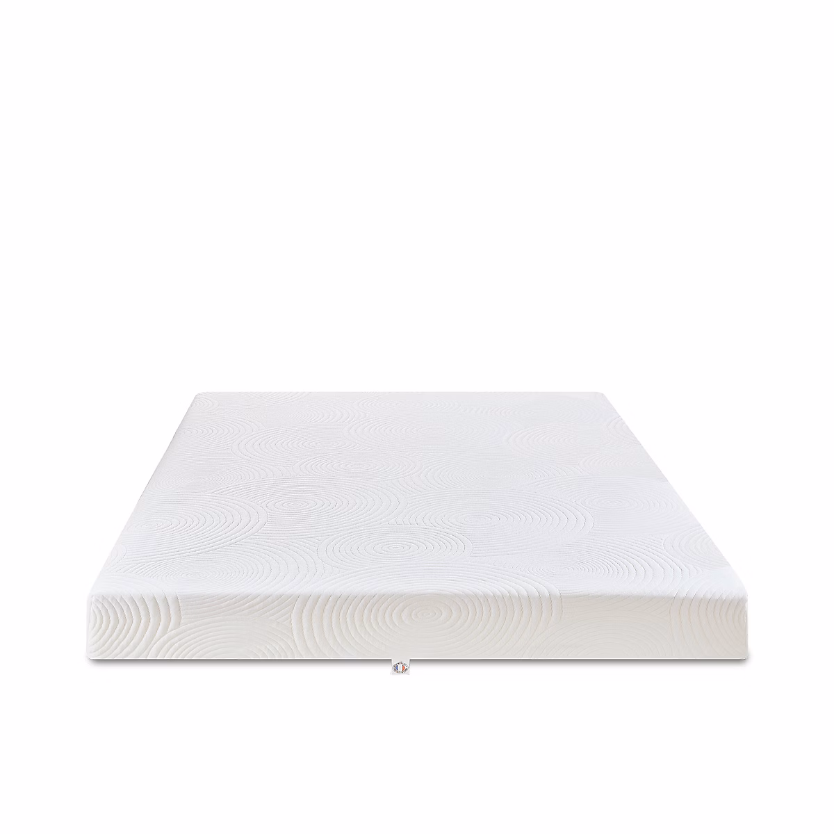 Ensemble Vosges 140 × 190 cm Matelas Mousse Haute Densité + Sommier Bois
