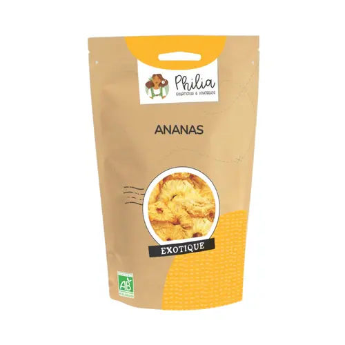 Jardin plaisir：Rondelles d’ananas séché bio Philia - 100 g