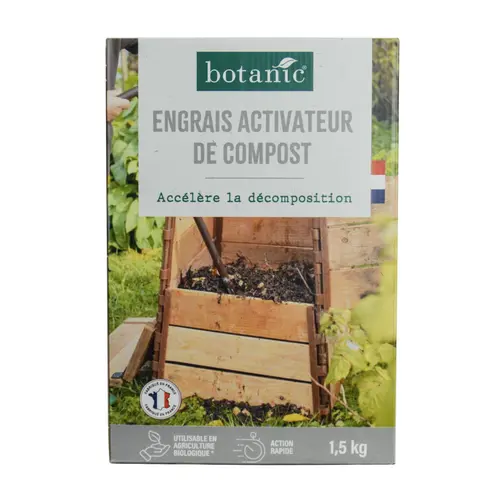 Pour plus de praticité à l’extérieur：Engrais activateur de compost en en boîte botanic® - 1,5 kg