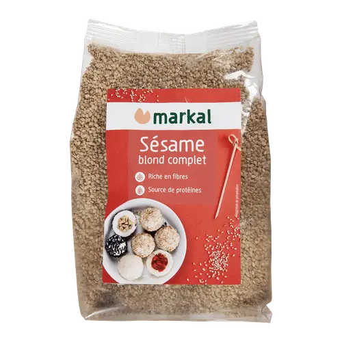 La solution pour votre jardin：Sésame blond complet bio Markal - 500 g