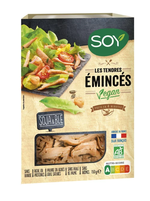Essentiel jardin：Émincés nature SOY - 2 x 75 g