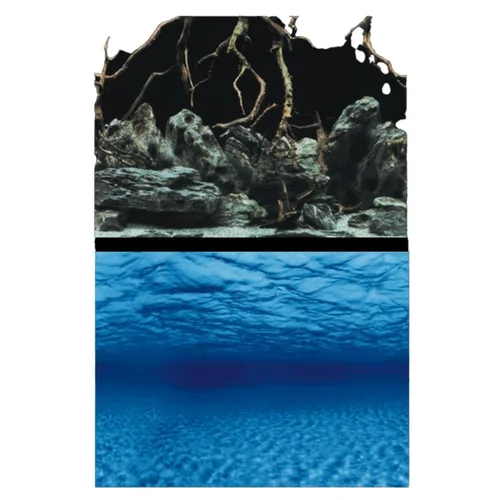 Moderne au jardin:Poster aquarium racine/fond marins AQUA NOVA modèle Roots/Water S - 60x30cm