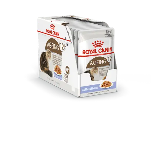 Essentiel au jardin:Pâtées pour chat senior en gelée Royal Canin Ageing +12 - 12 x 85 g