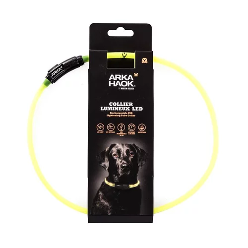 Confort pour le jardin：Collier en tube LED jaune 1x70 cm