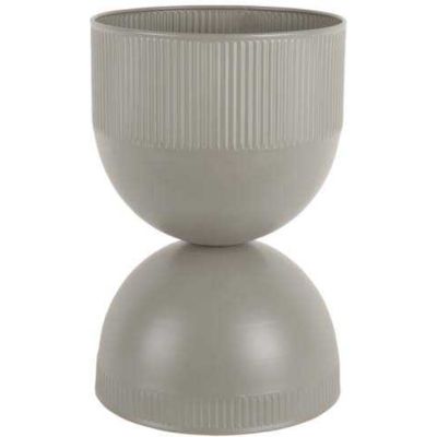 Cache pot en métal réversible Tonar (Gris - M)