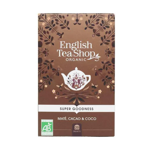 Jardin facile:Infusion maté, cacao et coco bio English Tea Shop - 20 sachets
