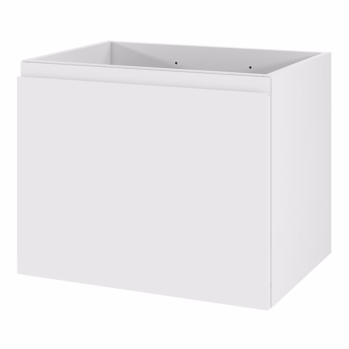 Meuble sous vasque suspendu l.60 x H.48 x P.45 cm – 2 tiroirs | blanc mat | Levanna