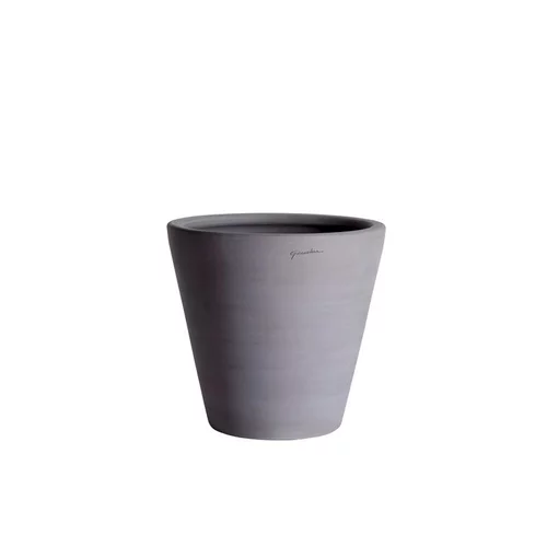 Pour un jardin plus pratique:Pot Cuvier contemporain en terre grise H 62 x Ø 63 cm