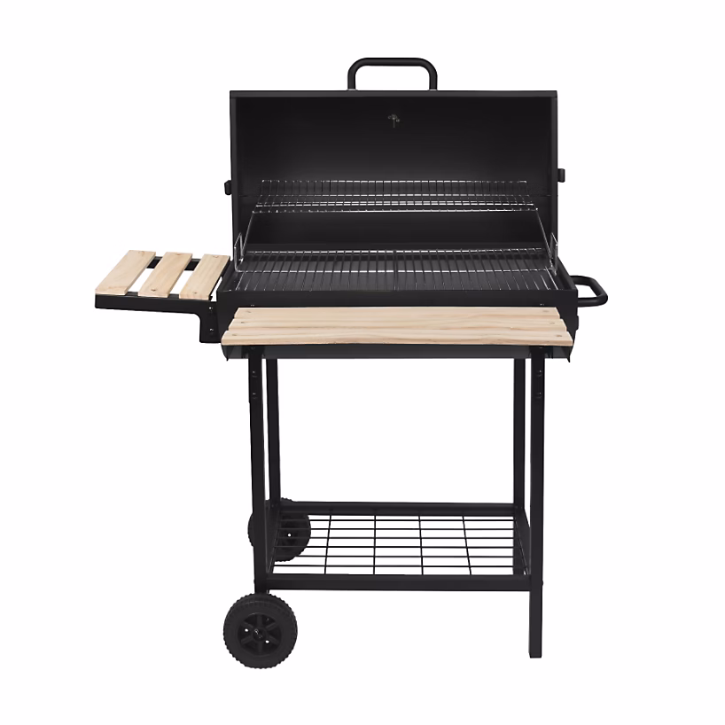 Barbecue à charbon 76 × 33.5cm avec chariot Red Deco KENTUCKY