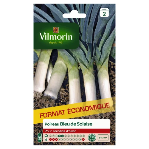 Jardin à vivre：Poireau Bleu de Solaise Vilmorin - graines à semer