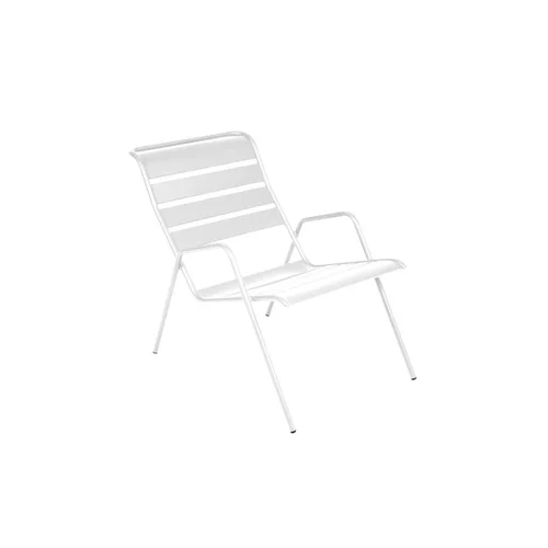 Jardin & nature:Fauteuil bas coloris blanc coton Monceau Fermob - 73 cm