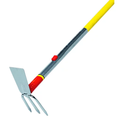 Jardin à aménager:Serfouette 3 dents coloris métal 8 cm