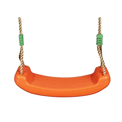 Pour aménager le jardin:Siège de balançoire en plastique orange pour portique de 1,9 à 2,5 m