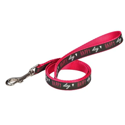Pour un jardin bien équipé：Laisse pour chien en polyester coloris rose Bobby Happy - Taille XS
